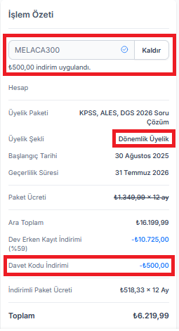 Kunduz İndirim 300TL